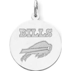 Sterling Silver NFL Buffalo Bills Logo Charm:  Sports 