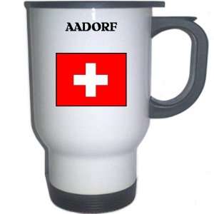 Switzerland   AADORF White Stainless Steel Mug