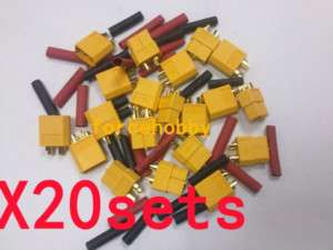 20x XT60 Connectors plugs Male/Female FOR A123 Battery  