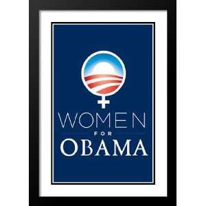  Barack Obama 20x26 Framed and Double Matted Women Campaign 