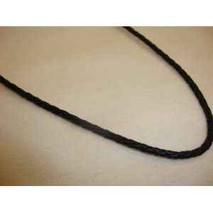    leather black chain necklace 16 woman size 
