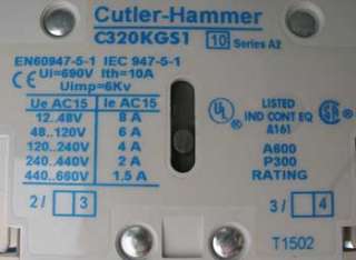 Cutler Hammer AN16DNO SIZE 1 3P Starter 208V Coil Used  