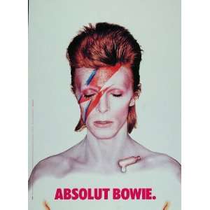  1997 Ad Absolut Vodka David Bowie Ziggy Stardust Rock 