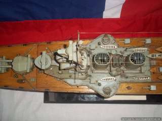 c1950 Hood Association HMS Hood Metal Model Ship 54  