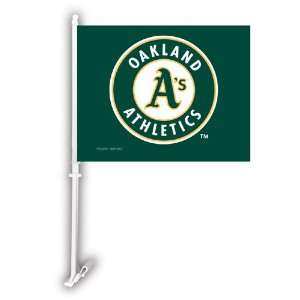   BSS   Oakland Athletics MLB Car Flag W/Wall Brackett 