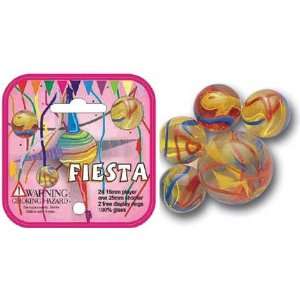 Mega Marbles   FIESTA MARBLES NET (1 Shooter Marble, 24 Player Marbles 