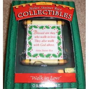   Rice Collectibles: Walk in Love Christmas Ornament: Home & Kitchen