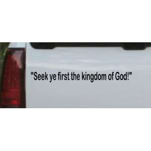 Kingdom of God Christian Car Window Wall Laptop Decal Sticker    Black 