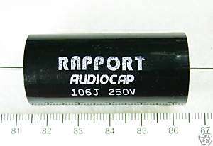 20 pcs MPT Capacitor 106 J 250V +/ 5% Axial RAPPORT  