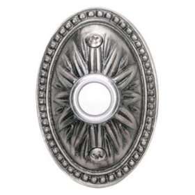  Pewter Sand Casted Lighted Doorbell Button: Home 
