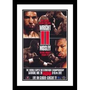 Winky Wright vs Shane Mosley 32x45 Framed and Double Matted Boxing 