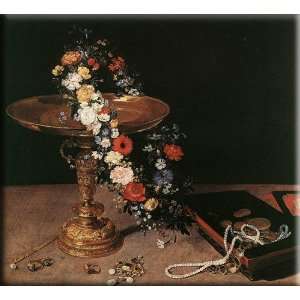   and Golden Tazza 30x27 Streched Canvas Art by Brueghel, Jan the Elder