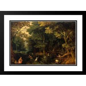  Brueghel, Jan the Elder 38x28 Framed and Double Matted 