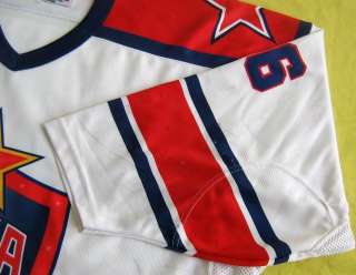 Russian Red Army GAME WORN Jersey/Wurth Maribel/NY Kaz/FREE SHIP IN 
