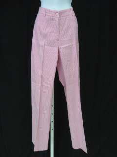 IRIS VON ARNIM Pink Stripe Pants Slacks Sz 42  