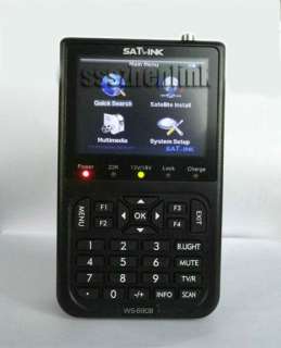 New SatLink WS 6908 LCD DVB S FTA Professional Digital Satellite 