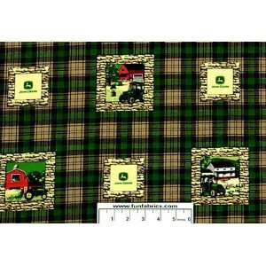  Deere Farm Scenic Patch Fabric Arts, Crafts & Sewing