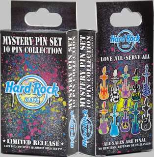 Hard Rock Cafe 2011 MYSTERY GUITAR PIN BOX Graffiti 2nd  