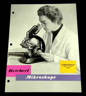 1958 AUSTRIAN C.REICHERT MEDICAL LAB RESEARCH CAMERA MICROSCOPE 