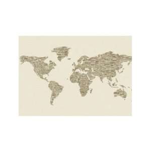  Wallpaper 4Walls Maps One World Brown KP1337EM2: Home 