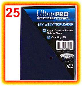   Pro PREMIUM Toploaders 3.5x5.125 Card Size Photo 3 1/2x5 1/8 43006
