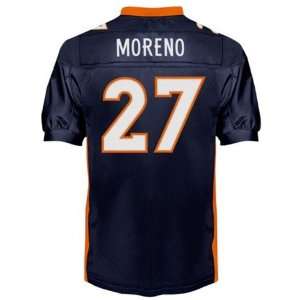 NFL Jerseys Denver Broncos #27 Moreno Blue Authentic Football Jersey 