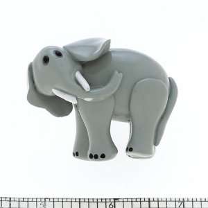   Resin Gray Elephant Knob(Jvj80032) Painted Acrylic