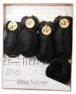 Zury Ultra Twin Quattro 100% Human Hair Weave 4 pcs  