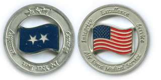 AIR FORCE MEDICAL SERVICE 2STAR Challenge Coin  