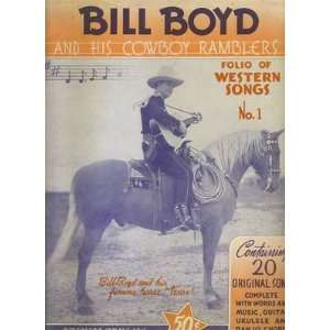   His Cowboy Ramblers Folio Western Songs Singer & Cowboy Actor 1930s