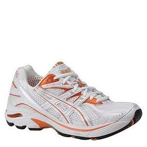 Asics GT 2140 Stability Running Shoe Womens   White/Orange 6.5  
