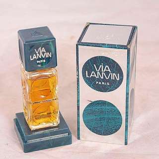 this auction is for a vintage 30 year old 1 2 oz perfume bottle of via 