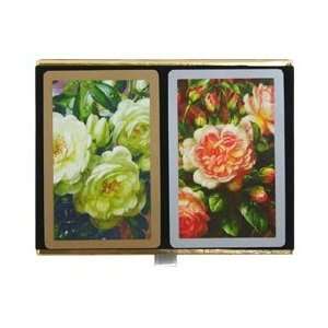    Congress Cabbage Roses Jumbo Index Playing Cards