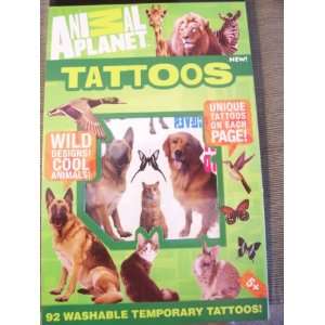 Animal Planet Tattoos ~ 92 Washable Temporary Tattoos
