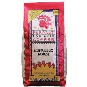   Acid Coffee Low Acid Espresso Roast Grind Whole Bean, 2.5 Pound Bags