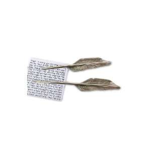    Sterling Silver Quill Cover with Feather Details: Home & Kitchen