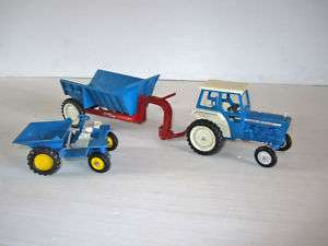 1970s Britains 1/32 Ford Farm Tractor Wagon front dump  