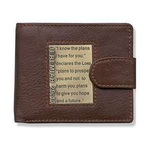  I Know the Plans Jeremiah 2911 Genuine Leather Wallet 