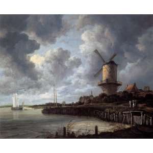   van Ruisdael   32 x 26 inches   The Windmill at Wij