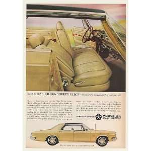  1963 Embassy Gold Chrysler New Yorker Salon Print Ad 
