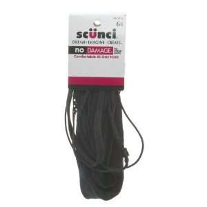  Scunci Mixed Head wraps, Assorted Widths in Black: Beauty