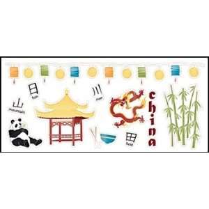  China Dragon Panda Sticker Sheet: Arts, Crafts & Sewing