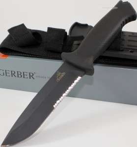Gerber USA Black Prodigy Full Tang Survival Combat Tactical Knife w 