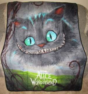   Cheshire Cat Plush Fleece Gift Throw Blanket Alice in Wonderland SOFT