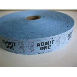  2000 Blue Admit One Single Roll Consecutively Numbered 
