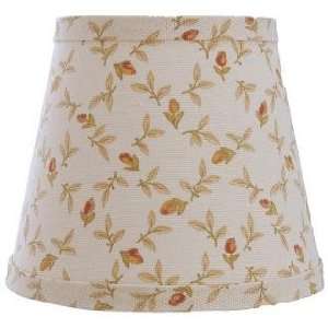  Cream with Spice Rosebuds Lamp Shade 9x16x12 (Spider 