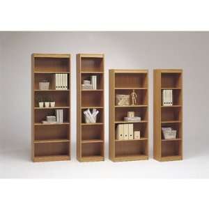   Soft 72 H Five Shelf Wide Bookcase Finish: Cherry: Office Products