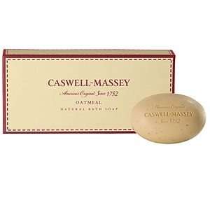 Caswell Massey Luxury Natural Guest Soap 4 Piece Sampler, Oatmeal, 1 
