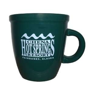  Chena Hot Springs Coffee Mug, Green: Kitchen & Dining