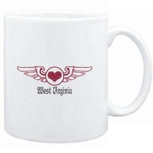 Mug White  West Virginia GOTHIC  Usa States:  Sports 